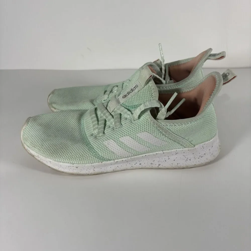adidas Cloudfoam Pure Ice Mint/Cloud White Women's Mesh Cushioned Sneaker sz 8